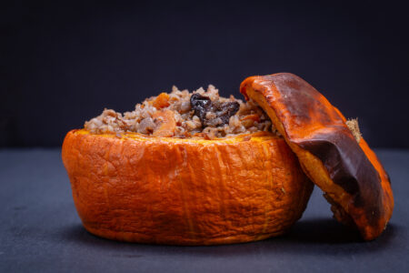 Fall Stuffed Sugar Pumpkin Recipe Image